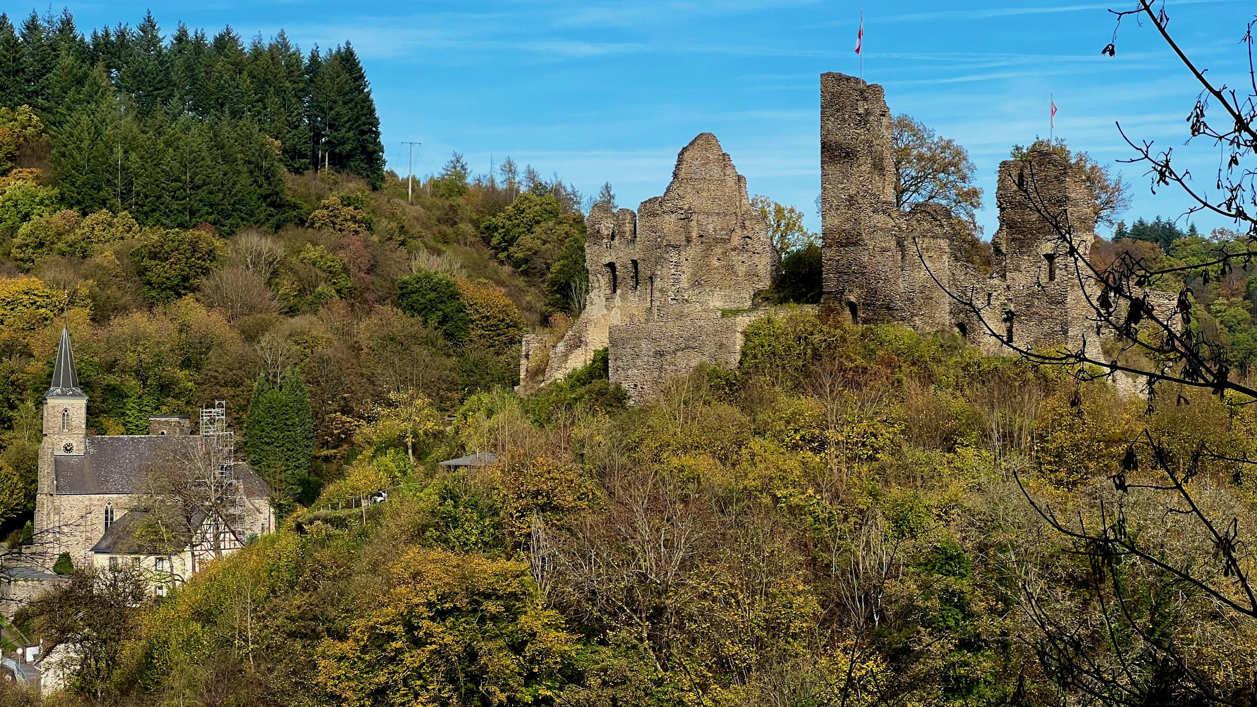 Blick zurück auf Isenburg